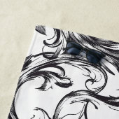 Serviette de plage à motif baroque (En situation)