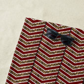 Serviette de plage à motif chevron imprimé léopard (En situation)