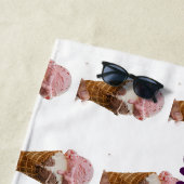 Serviette de plage à motif de glace en mode été (En situation)