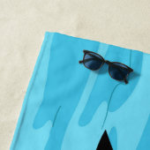 Serviette de plage à motif de natation (En situation)