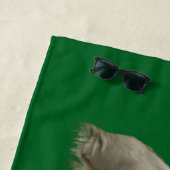 Serviette de plage à motif de vache hollandaise fo (En situation)