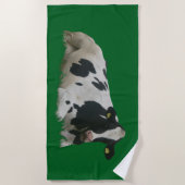 Serviette de plage à motif de vache hollandaise fo (Devant)