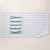 Serviette de plage à nom personnalisé - Résort (Devant)