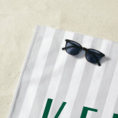 Serviette de plage à nom personnalisé - Résort (En situation)