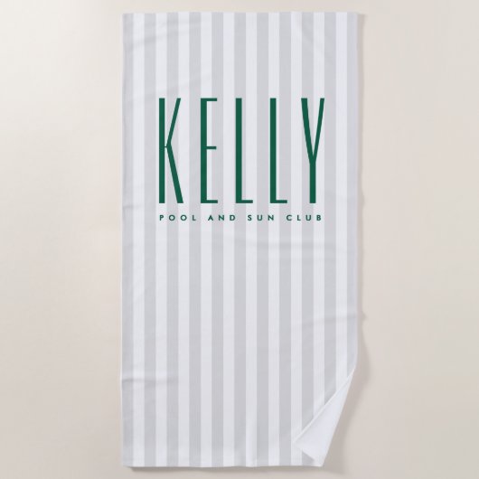 Serviette de plage à nom personnalisé - Résort (Devant)