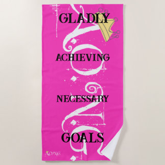 Serviette De Plage A.O.N.G pink Beach Towel