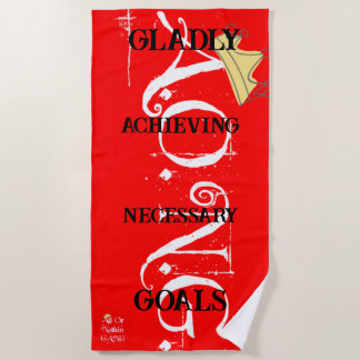 Serviette De Plage A.O.N.G. red Beach Towel