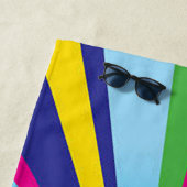 Serviette de plage à roue chromatique tournante (En situation)