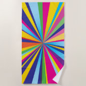 Serviette de plage à roue chromatique tournante (Devant)