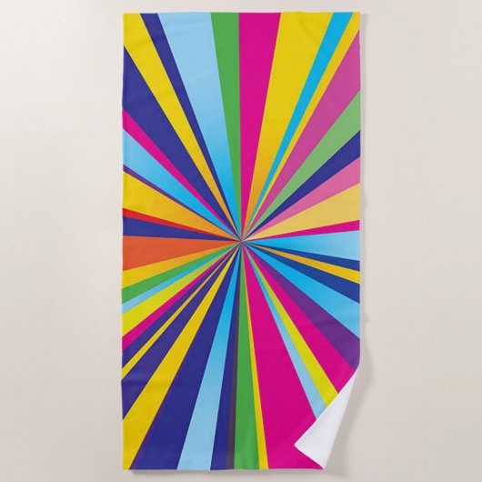 Serviette de plage à roue chromatique tournante (Devant)