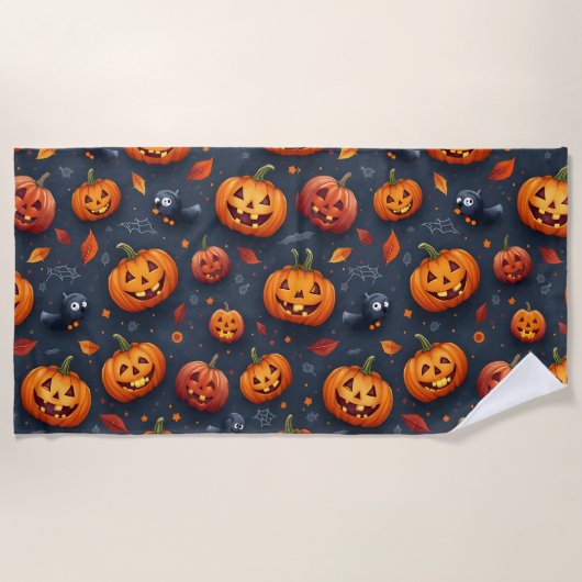 Serviette de plage à thème Halloween (Devant)