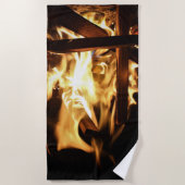 Serviette De Plage A travers les flammes (Devant)