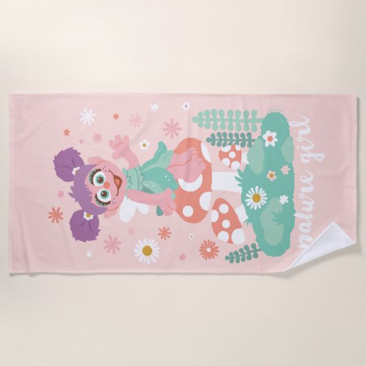 Serviette De Plage Abby Cadabby | Nature Girl (Devant)