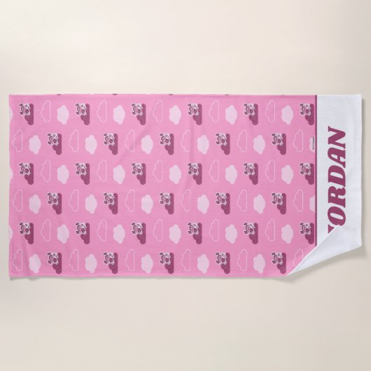 Serviette De Plage Abby Doodley Cloud Pattern (Devant)