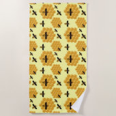 Serviette De Plage Abeille de miel Abeilles de miel Insecte Abeille j (Devant)