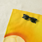 Serviette De Plage Abeilles à miel nid d'abeille miel qui coule monog (En situation)