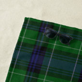 Serviette De Plage Abercrombie Clan Tartan Plaid Monogram Beach Servi (En situation)