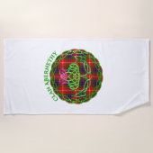 Serviette De Plage Abernethy Scottish Tartan Celtic Thistle (Devant)