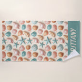 Serviette De Plage Abondance de coquillages (Devant)