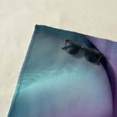 Serviette De Plage Abstract Fabric Texture in Pastel Tones (En situation)