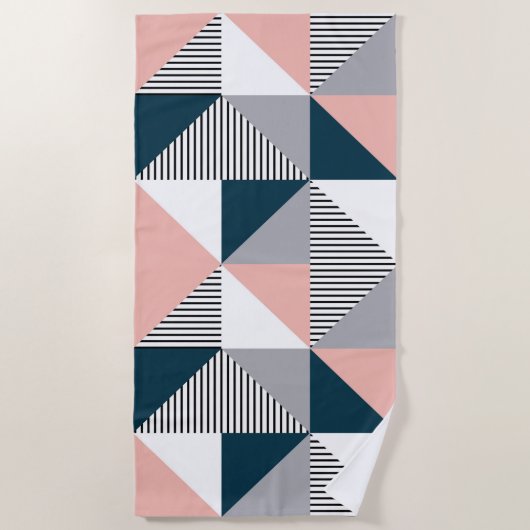 Serviette De Plage Abstract ful geometry (Devant)