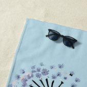 Serviette De Plage Abstract Golden Wattle Modern Acacia Illustrative (En situation)