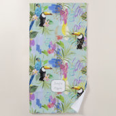 Serviette De Plage Abstractions tropicales (Devant)