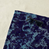 Serviette De Plage Abstrait bleu (En situation)