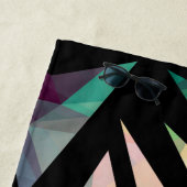 Serviette De Plage Abstrait graffiti polygonal moderne dar géométriqu (En situation)