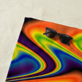Serviette De Plage Abstrait multicolore ondulé (En situation)