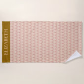 Serviette De Plage Abstrait Nom Faux Chandelier Patron (Devant)