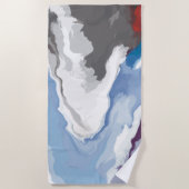 Serviette De Plage Abstrait Pastel Paint Mountain Edition (Devant)