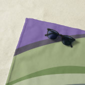 Serviette De Plage Abstrait rose violet personnalisé (En situation)