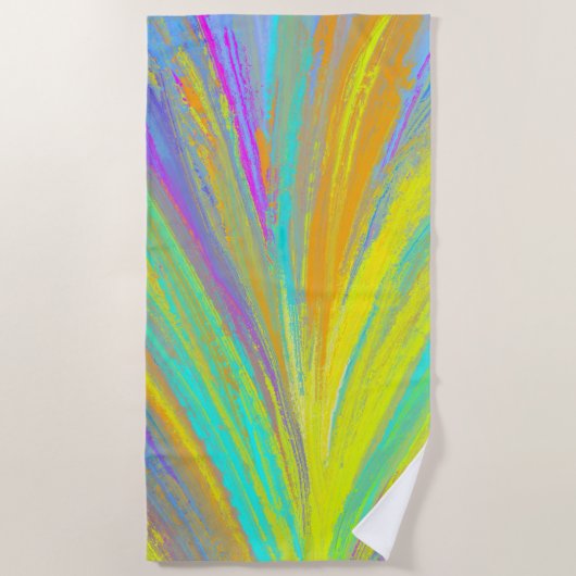Serviette De Plage Abstrait Tropical Summer Fun (Devant)