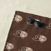 Serviette de plage Abstraite Coffee Man (En situation)