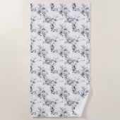 Serviette de plage abstraite de luxe minimaliste c (Devant)