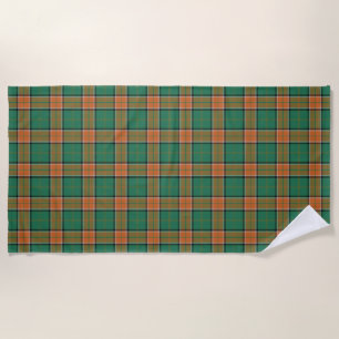 Serviette De Plage Accents écossais Clan Pollock Tartan