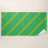 Serviette De Plage Acceptation | Motif de Shibori jaune bleu (Devant)