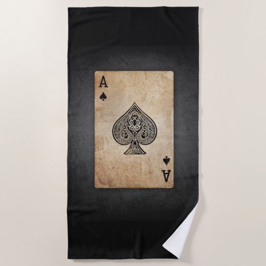 Serviette De Plage Ace of spades (Devant)