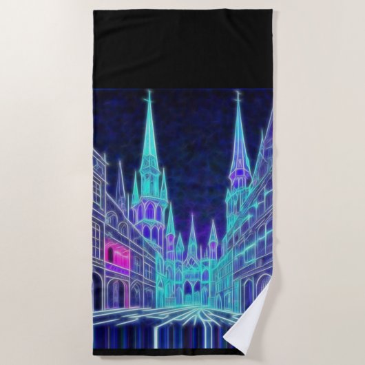 Serviette De Plage Acropole cintrante (Devant)