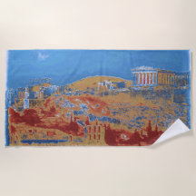 Acropolis Athens Blue Beach Towne