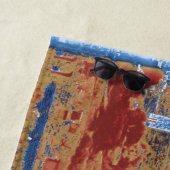 Serviette De Plage Acropolis Athens Blue Beach Towne (En situation)