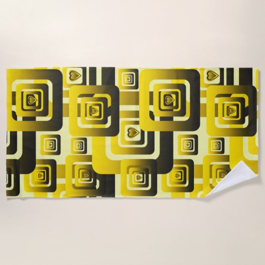 Serviette De Plage Activate My Heart Pattern (Devant)