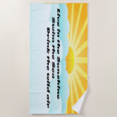 Serviette De Plage Activités de plage d'été (Devant)