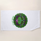 Serviette De Plage Adam Scottish Tartan Celtic Thistle (Devant)