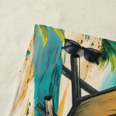 Serviette De Plage Add Name Text,  Desert Island Book Club (En situation)