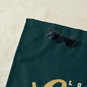 Serviette De Plage Additionnez votre | nommé Longboard surfant | la (En situation)