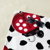 Serviette De Plage adorable Ladybugs (En situation)
