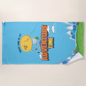 Serviette De Plage Adventure Time | Jake flottant avec Finn (Devant)