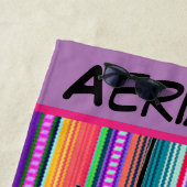 Serviette de plage Aérialiste Aztec (En situation)